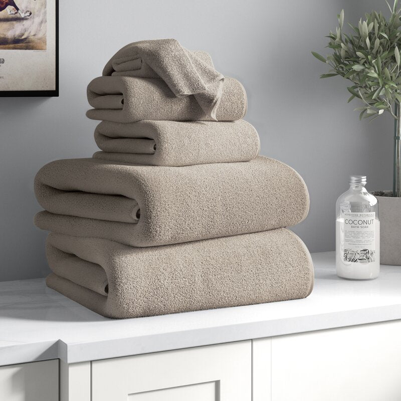 Janessa Egyptian-Quality Cotton 6 Piece Plush Towel Set