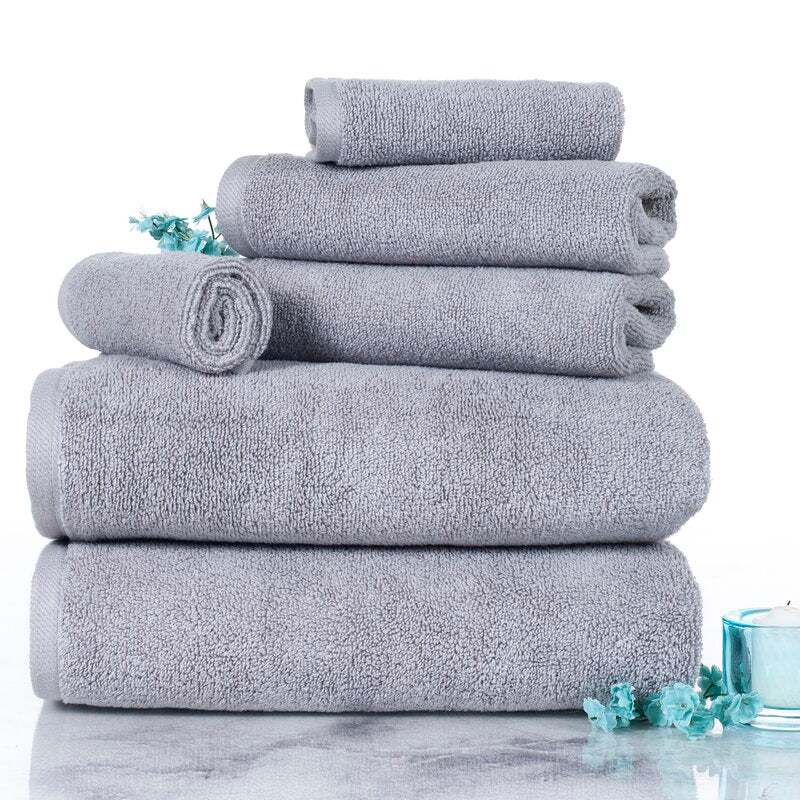 Janessa Egyptian-Quality Cotton 6 Piece Plush Towel Set