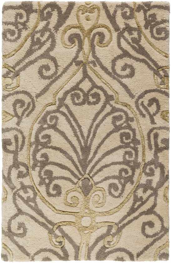 Glentif Transitional Taupe Area Rug