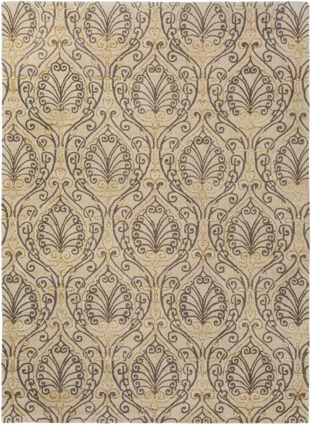 Glentif Transitional Taupe Area Rug
