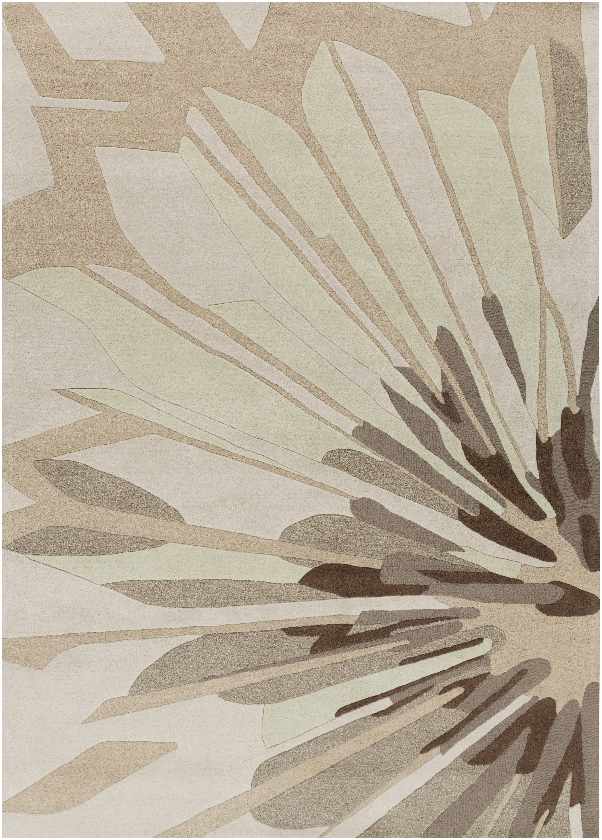 Platte Modern Oyster Gray/Brown Area Rug