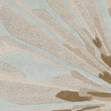 Haines Modern Antique Cream/Brown/Aqua Area Rug