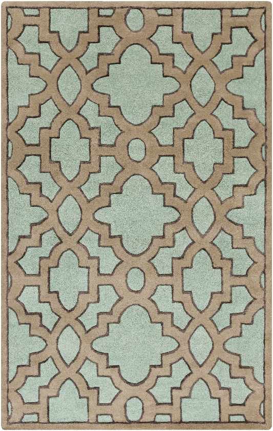 Kinglea Transitional Teal/Light Brown Area Rug