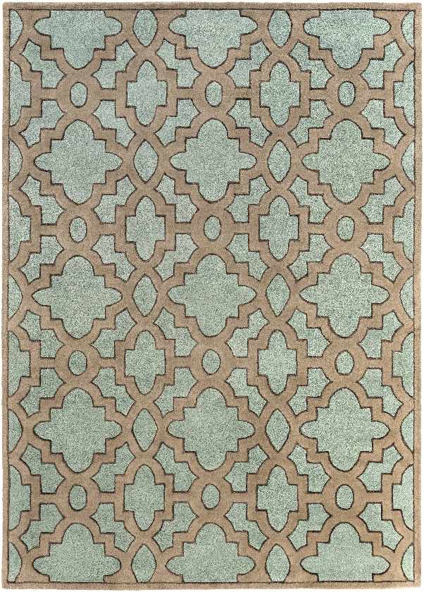 Kinglea Transitional Teal/Light Brown Area Rug