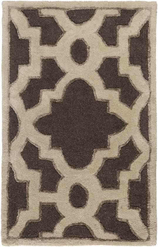 Squemo Transitional Dark Chocolate Area Rug