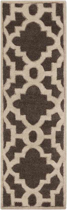 Squemo Transitional Dark Chocolate Area Rug