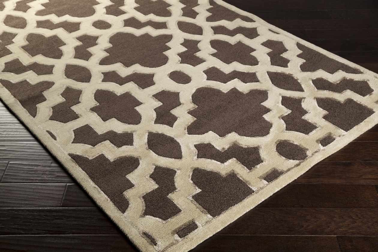 Squemo Transitional Dark Chocolate Area Rug