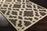 Squemo Transitional Dark Chocolate Area Rug
