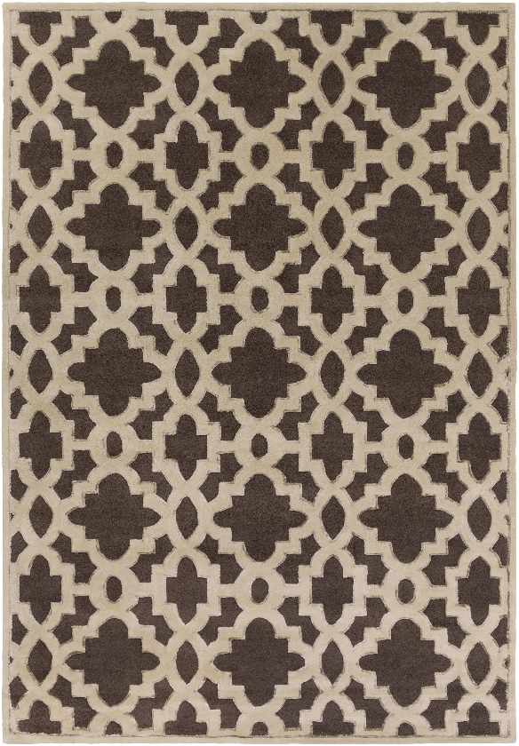 Squemo Transitional Dark Chocolate Area Rug