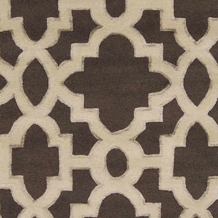 Squemo Transitional Dark Chocolate Area Rug