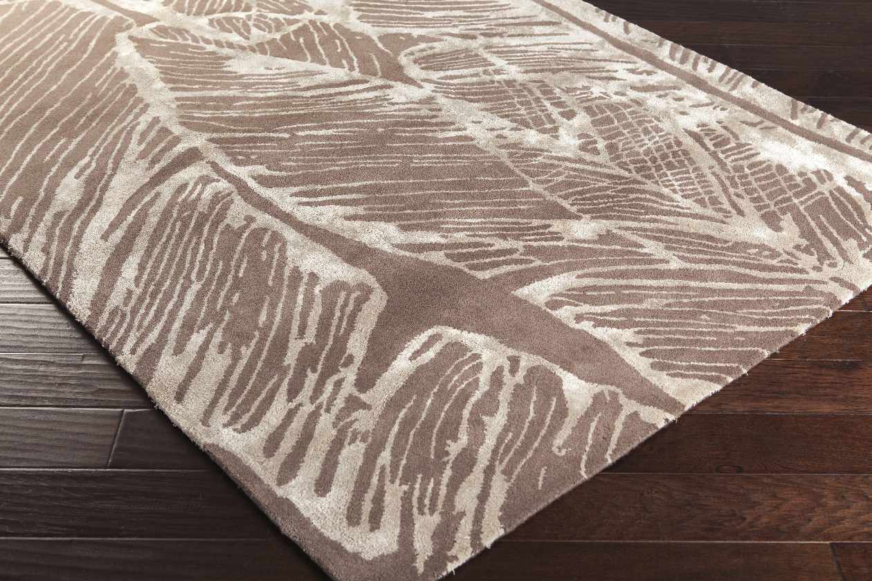 Zasun Modern Tan/Beige Area Rug