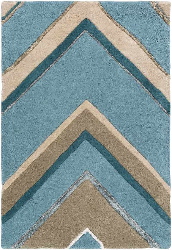 Kiahs Modern Bright Blue Area Rug