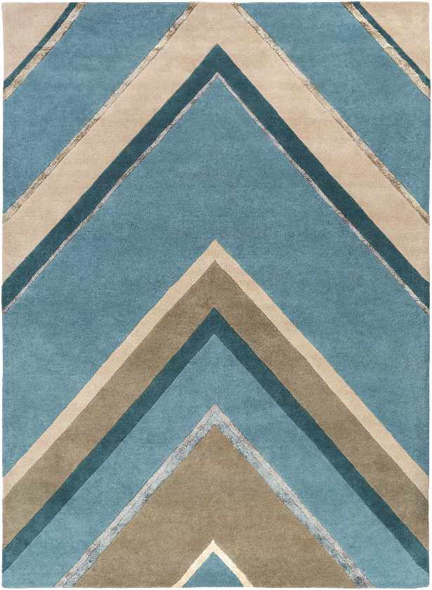 Kiahs Modern Bright Blue Area Rug