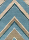 Kiahs Modern Bright Blue Area Rug
