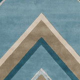 Kiahs Modern Bright Blue Area Rug
