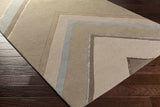Passnga Modern Beige/Taupe Area Rug