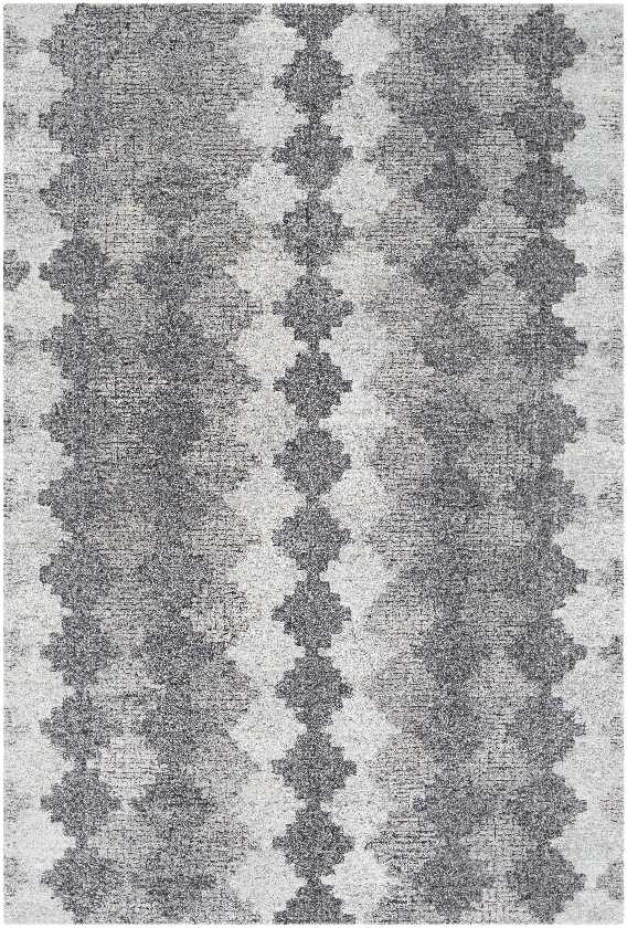 Higrayl Bohemian/Global Charcoal Area Rug