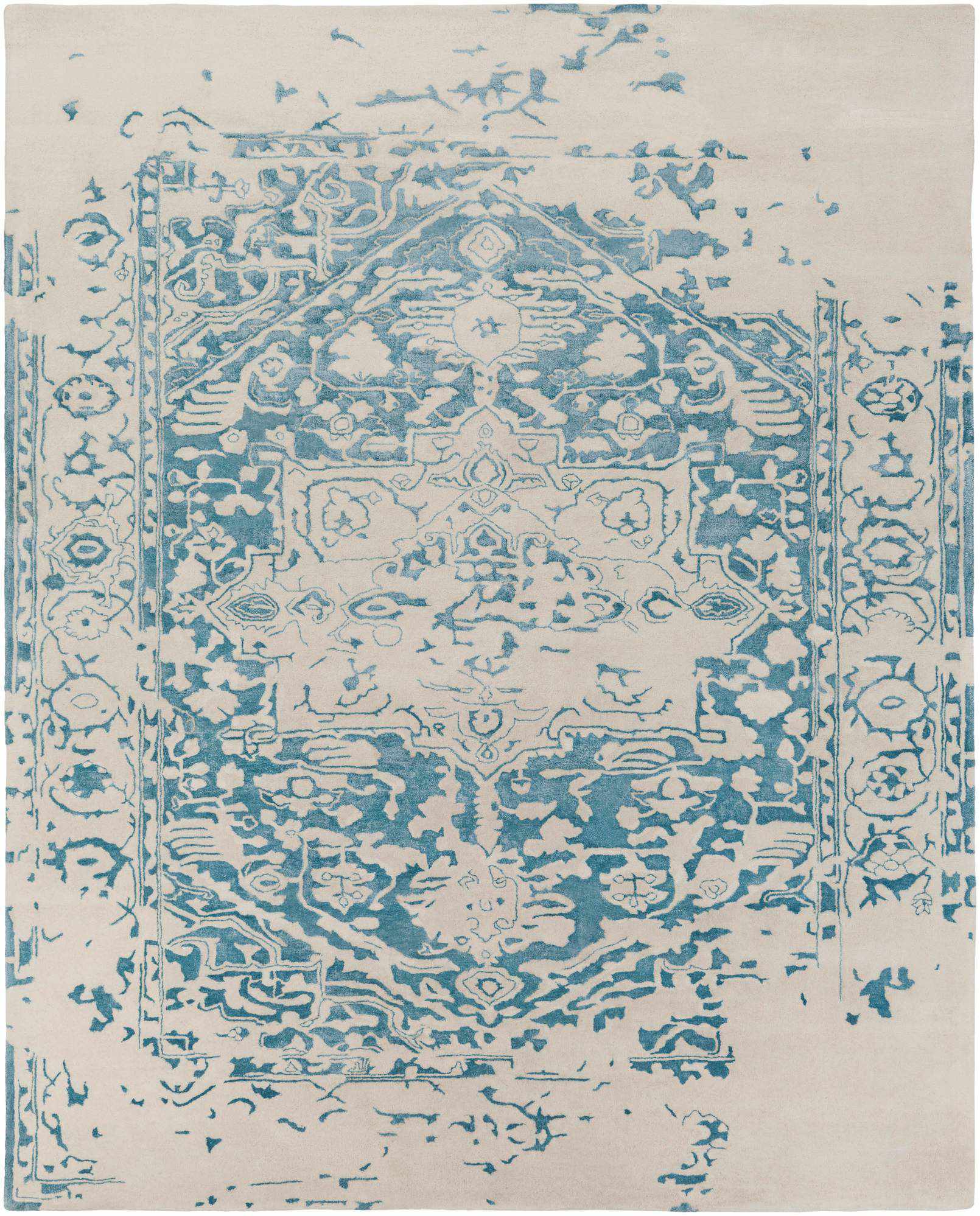 Ceboys Traditional Blue/Gray Area Rug