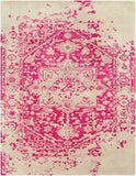 Vaillyn Traditional Bright Pink Area Rug