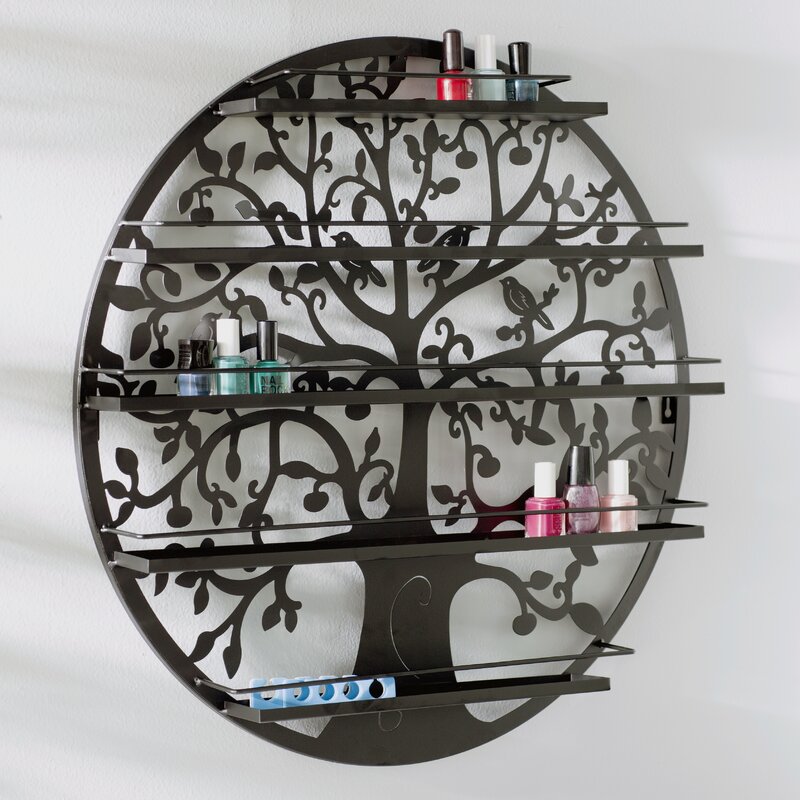 Constance Wall Mount Tree Nail Polish Cosmetic Organizer