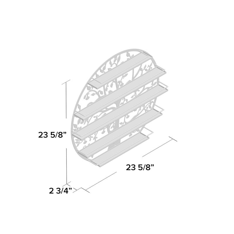 Constance Wall Mount Tree Nail Polish Cosmetic Organizer