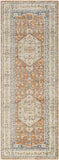 Edmond 2x3 Traditional Orange Area Rug Carpet for Living Room Bedroom or Kitchen (2' x 2'11")