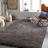 Abraham 2x4 Solid and Border Black Area Rug Carpet for Living Room Bedroom or Kitchen (2'3" x 3'9")