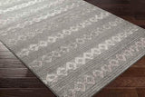 Tietjerk 8x10 Bohemian Gray Area Rug Carpet for Living Room Bedroom or Kitchen (7'10" x 10'3")