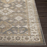 Geffen 9x12 Traditional Brown Area Rug Carpet for Living Room Bedroom or Kitchen (9' x 12')