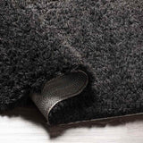 Abraham 2x4 Solid and Border Black Area Rug Carpet for Living Room Bedroom or Kitchen (2'3" x 3'9")