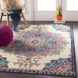 Outlook 9x13 Traditional Pink Area Rug Carpet for Living Room Bedroom or Kitchen (8'10" x 12'10")