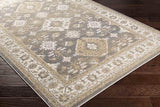 Geffen 9x12 Traditional Brown Area Rug Carpet for Living Room Bedroom or Kitchen (9' x 12')