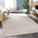 Loughton 8x10 Modern Beige Area Rug Carpet for Living Room Bedroom or Kitchen (7'6