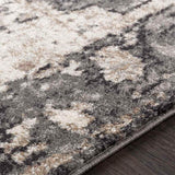 Bowen 10x14 Traditional Gray Area Rug Carpet for Living Room Bedroom or Kitchen (10' x 13'11")