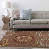 Elba 8x10 Kidney Modern Brown Area Rug Carpet for Living Room Bedroom or Kitchen (8' x 10' Kidney)