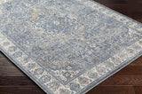 Elsmore 2x3 Traditional Blue Area Rug Carpet for Living Room Bedroom or Kitchen (2' x 2'11")