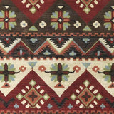 Crewkerne 8x11 Bohemian Red Area Rug Carpet for Living Room Bedroom or Kitchen (8' x 11')