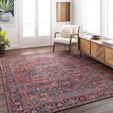 Looneind Traditional Red Area Rug Carpet for Living Room Bedroom or Kitchen