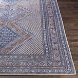Limmen Traditional Blue Area Rug Carpet for Living Room Bedroom or Kitchen