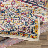 Cannock 9x12 Traditional Blue Area Rug Carpet for Living Room Bedroom or Kitchen (8'10" x 12')