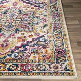 Cannock 9x12 Traditional Blue Area Rug Carpet for Living Room Bedroom or Kitchen (8'10" x 12')