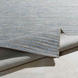 Cappele 2x4 Outdoor Blue Area Rug Carpet for Living Room Bedroom or Kitchen (2' x 3'7")