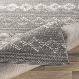 Tietjerk 8x10 Bohemian Gray Area Rug Carpet for Living Room Bedroom or Kitchen (7'10" x 10'3")