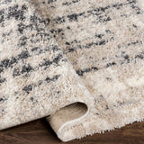 Lagrangepark Shag Beige Area Rug Carpet for Living Room Bedroom or Kitchen