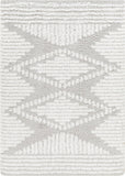 Bonaparte 5x7 Shag Gray Area Rug Carpet for Living Room Bedroom or Kitchen (5'3" x 7'3")