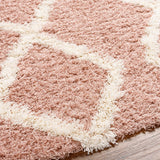 Bogazi 5x7 Shag Pink Area Rug Carpet for Living Room Bedroom or Kitchen (5'3" x 7'3")