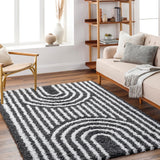 Blanchard 5x7 Shag Beige Area Rug Carpet for Living Room Bedroom or Kitchen (5'3" x 7'3")