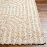 Blanchard 5x7 Shag Beige Area Rug Carpet for Living Room Bedroom or Kitchen (5'3" x 7'3")