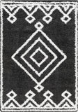 Blaine 5x7 Shag Black Area Rug Carpet for Living Room Bedroom or Kitchen (5'3" x 7'3")