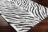 Boomer 5x7 Shag Gray Area Rug Carpet for Living Room Bedroom or Kitchen (5'3" x 7'3")